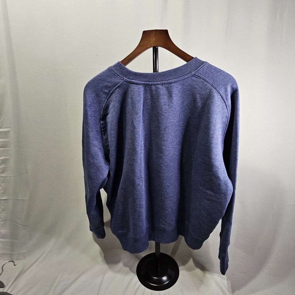 Vintage Lee Heavyweight Blue Size XL Pullover Sweatshirt Blank - Picture 4 of 9